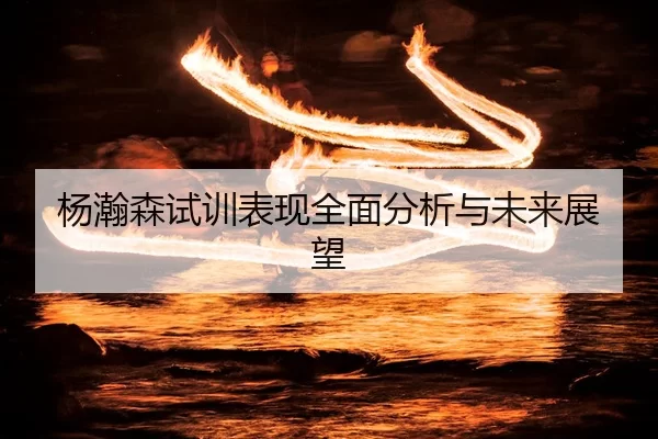 杨瀚森试训表现全面分析与未来展望